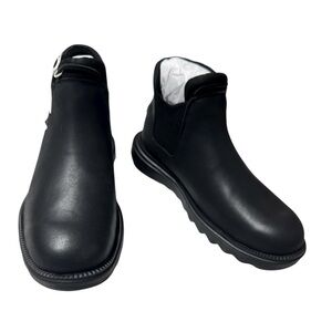 HEY DUDE BRANSON BOOT CRAFT LEATHER BLACK 40388-060 Womens Size W8 & W9